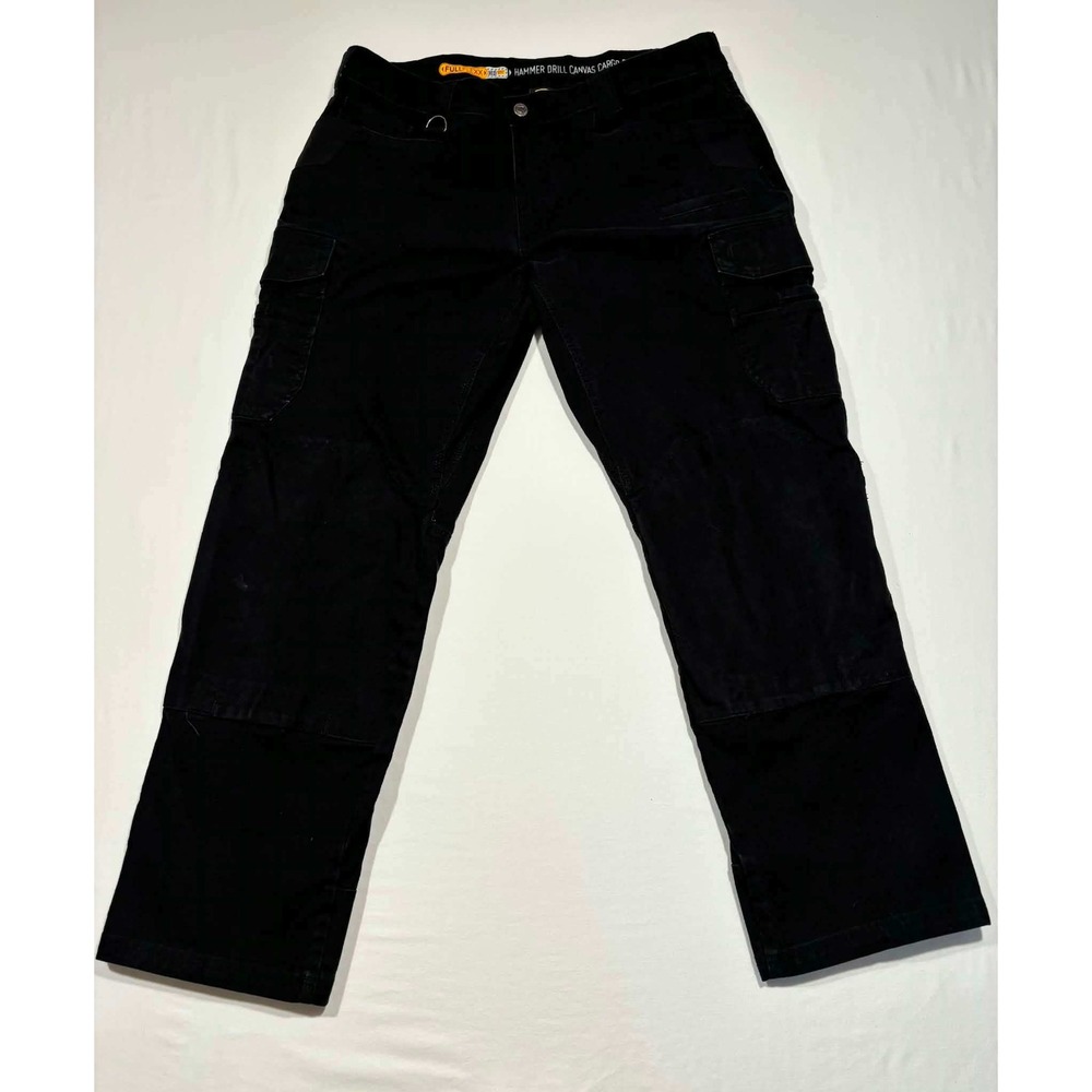 Noble Outfitters Hammer Drill Canvas Cargo Pants Mens 38x32 Black FullFlexx‎ HD